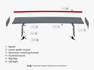 Carbon Spoiler JDM Style + LED Mazda MX-5 ND (Mk4) - Wayside Performance 