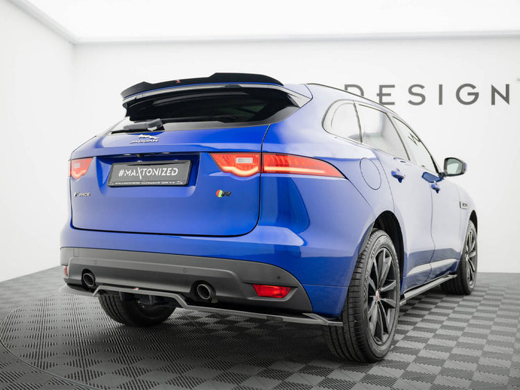 Maxton Design Central Rear Splitter (Vertical Bars) Jaguar F-Pace R-Sport Mk1 - Wayside Performance 