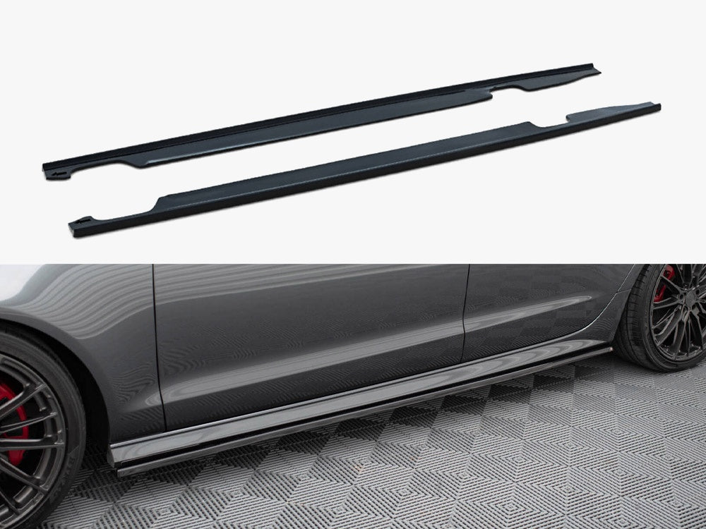Maxton Design Side Skirts Diffusers Audi A6 S-Line / S6 C7 FL