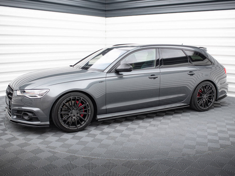 Maxton Design Side Skirts Diffusers Audi A6 S-Line / S6 C7 FL
