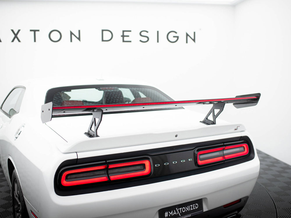Carbon Spoiler + LED Dodge Challenger Mk3 - Wayside Performance 