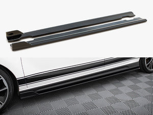Maxton Design V.5 side skirt diffusers for Hyundai I30 N/N-Line hatchback and fastback models, showcasing sleek aerodynamic design