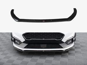 Maxton Design front splitter V.3 for Fiesta Mk8 ST and ST-Line, car body styling accessory, black aerodynamic front splitter