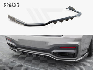 Prepreg Carbon Fiber Rear Splitter BMW 7 M-Pack G11 / G12 Facelift - Wayside Performance 