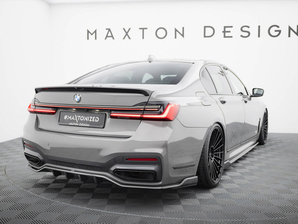 Prepreg Carbon Fiber Rear Splitter BMW 7 M-Pack G11 / G12 Facelift - Wayside Performance 