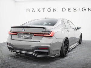 Prepreg Carbon Fiber Rear Splitter BMW 7 M-Pack G11 / G12 Facelift - Wayside Performance 