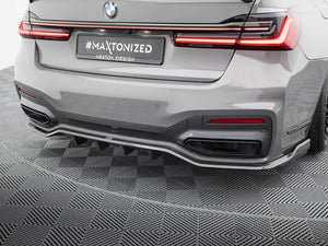 Prepreg Carbon Fiber Rear Splitter BMW 7 M-Pack G11 / G12 Facelift - Wayside Performance 