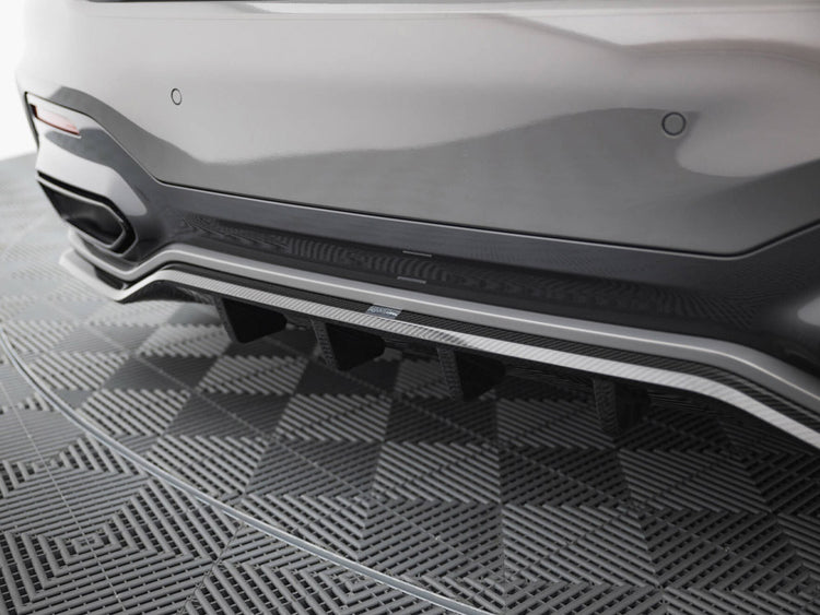 Prepreg Carbon Fiber Rear Splitter BMW 7 M-Pack G11 / G12 Facelift - Wayside Performance 
