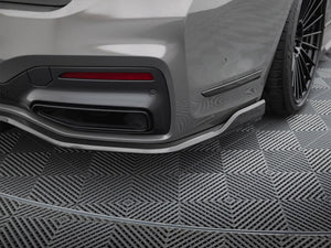 Prepreg Carbon Fiber Rear Splitter BMW 7 M-Pack G11 / G12 Facelift - Wayside Performance 