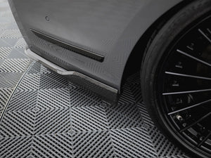 Prepreg Carbon Fiber Rear Splitter BMW 7 M-Pack G11 / G12 Facelift - Wayside Performance 