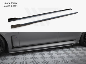 Carbon Fiber Side Skirts BMW 7 M-Pack G11 Facelift - Wayside Performance 