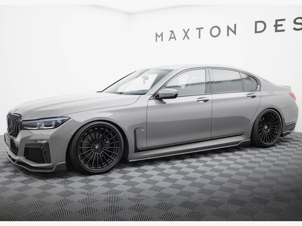 Carbon Fiber Side Skirts BMW 7 M-Pack G11 Facelift - Wayside Performance 