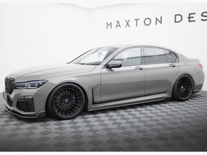 Carbon Fiber Side Skirts BMW 7 M-Pack G11 Facelift - Wayside Performance 