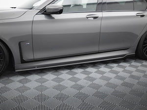 Carbon Fiber Side Skirts BMW 7 M-Pack G11 Facelift - Wayside Performance 