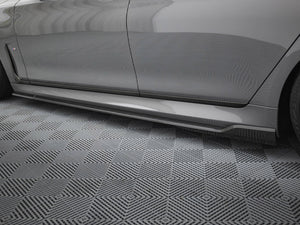 Carbon Fiber Side Skirts BMW 7 M-Pack G11 Facelift - Wayside Performance 