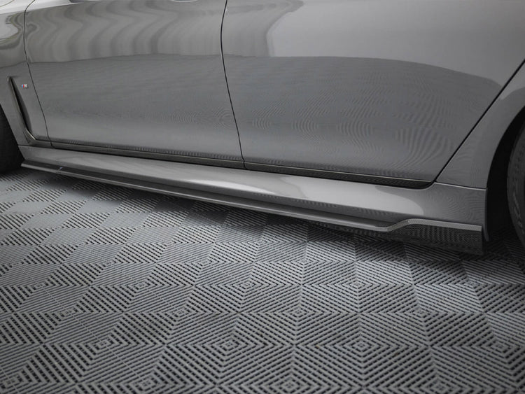 Carbon Fiber Side Skirts BMW 7 M-Pack G11 Facelift - Wayside Performance 