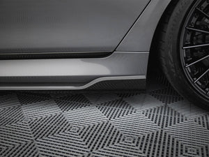 Carbon Fiber Side Skirts BMW 7 M-Pack G11 Facelift - Wayside Performance 