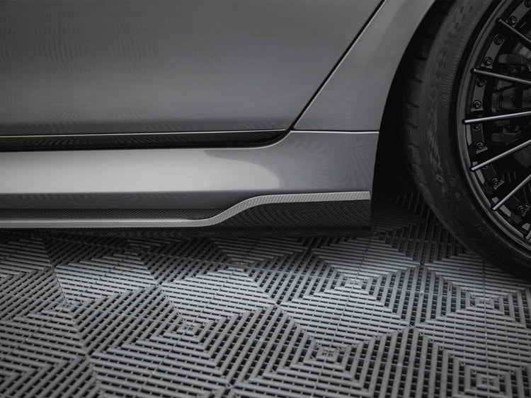 Carbon Fiber Side Skirts BMW 7 M-Pack G11 Facelift - Wayside Performance 