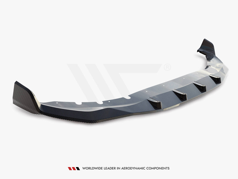 Prepreg Carbon Fiber Front Splitter + ABS Splitter BMW 7 M-Pack G11 Facelift - Wayside Performance 