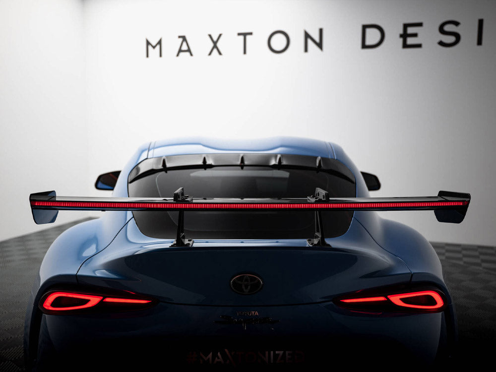 Carbon Spoiler With Upper Swan Mounting + LED Toyota Supra Mk5 - Wayside Performance 