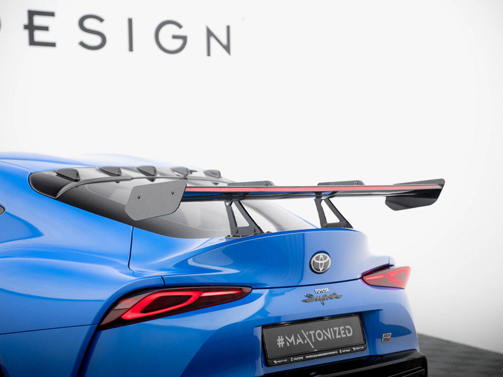 Carbon Spoiler With Upper Swan Mounting + LED Toyota Supra Mk5 - Wayside Performance 