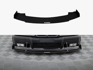 Maxton Design front racing splitter for BMW M3 E36 coupe and cabrio, high-performance aerodynamic car part, black finish