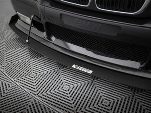 Maxton Design front racing splitter for BMW M3 E36 coupe and cabrio, high-performance aerodynamic car accessory.