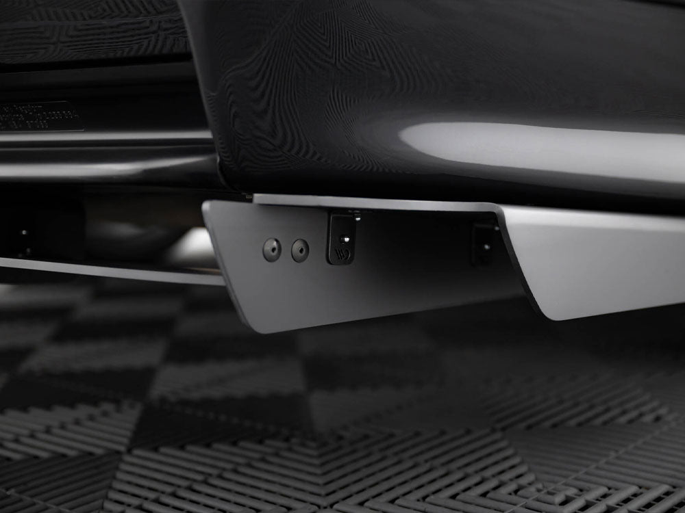 Maxton Design rear diffuser for BMW M3 E36 coupe and cabrio, part of the M-Pack, in black with aerodynamic fins.