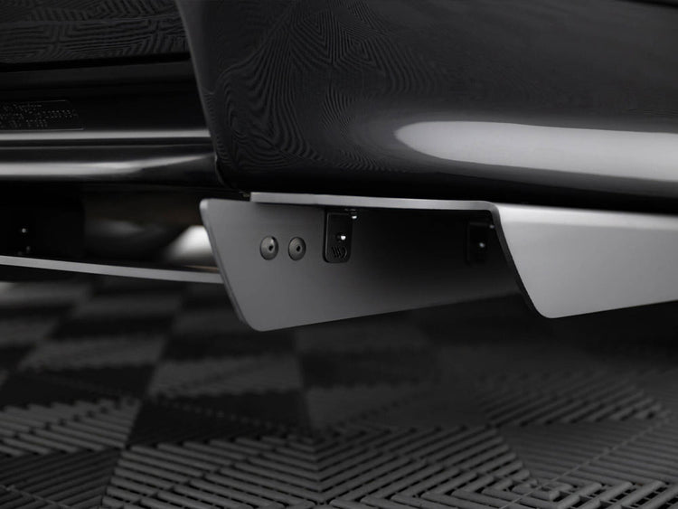 Maxton Design rear diffuser for BMW M3 E36 coupe and cabrio, part of the M-Pack, in black with aerodynamic fins.