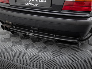 Maxton Design rear diffuser for BMW M3 E36 coupe and cabrio, featuring sleek aerodynamic design and high-quality black finish.