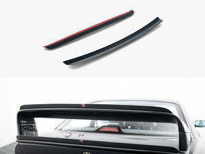 Maxton Design BMW M3 E36 coupe GT upper spoiler cap in black, designed for M-Pack coupe models, enhances sporty appearance.