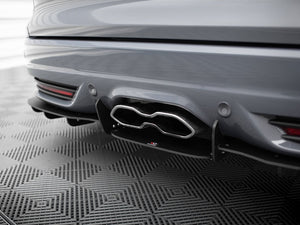 Maxton Design rear diffuser for Ford Focus 3 ST Estate, body styling accessory, black aerodynamic component installed on car