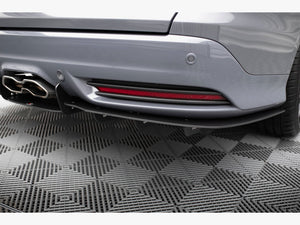 Maxton Design rear diffuser for Ford Focus 3 ST Estate, body and styling accessory, black aerodynamic component for rear bumper