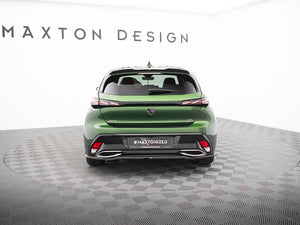 Maxton Design Peugeot 308 GT hatchback Mk3 spoiler in body and styling, showcasing the sleek aerodynamic rear spoiler from MAXTON® DESIGN.