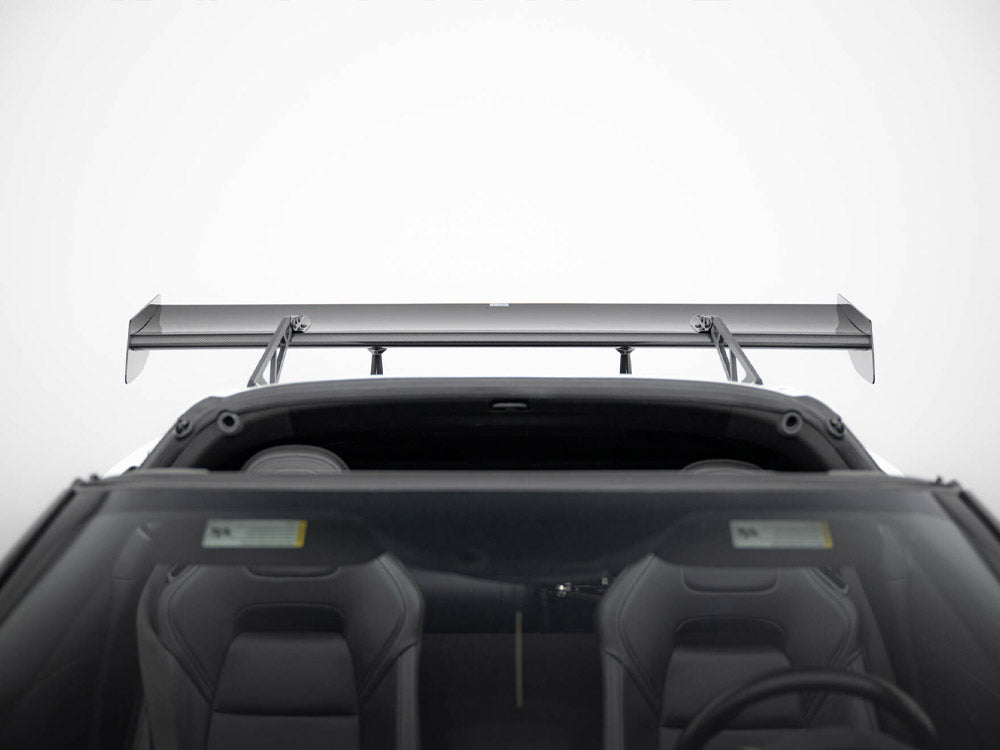 Carbon Spoiler With Upper Swan Mounting + LED Chevrolet Corvette Stingray / Grand Sport C7 - Wayside Performance 