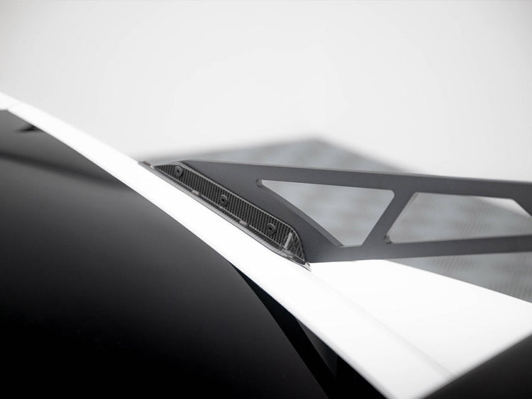 Carbon Spoiler With Upper Swan Mounting + LED Chevrolet Corvette Stingray / Grand Sport C7 - Wayside Performance 