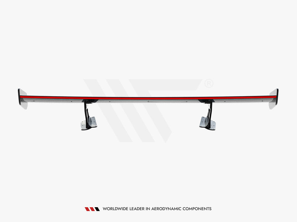 Carbon Spoiler With Internal Brackets Uprights + LED Chevrolet Corvette Stingray / Grand Sport C7 - Wayside Performance 