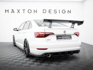 Carbon Spoiler With Internal Brackets Uprights Volkswagen Jetta GLI Mk7 - Wayside Performance 