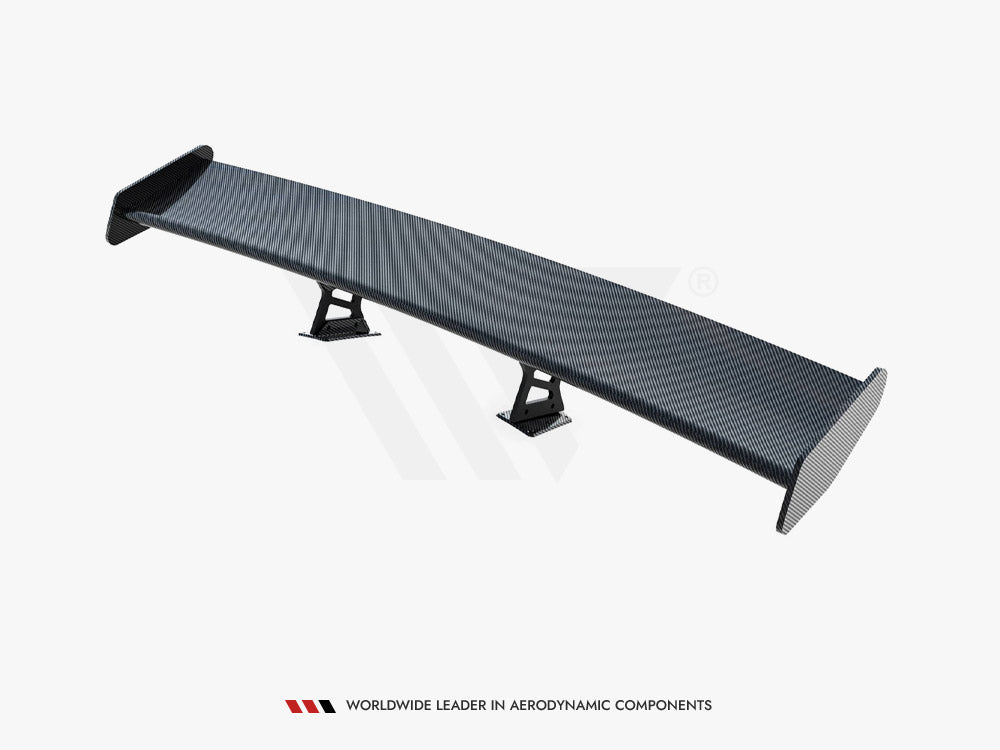 Carbon Spoiler With Internal Brackets Uprights V.1 + LED Porsche 718 Cayman GTS 982c - Wayside Performance 
