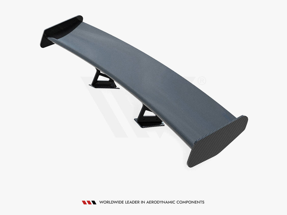Carbon Spoiler With Internal Brackets Uprights V.1 + LED Porsche 718 Cayman GTS 982c - Wayside Performance 