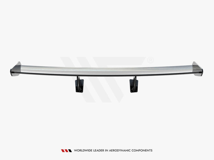 Carbon Spoiler With Internal Brackets Uprights V.2 Porsche 718 Cayman GTS 982c - Wayside Performance 