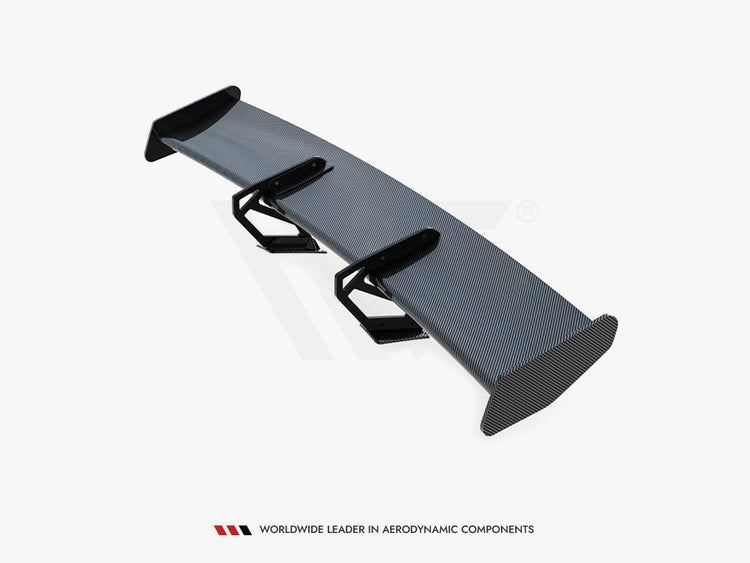 Carbon Spoiler With Upper Swan Mounting V.2 + LED Porsche 718 Cayman GTS 982c - Wayside Performance 