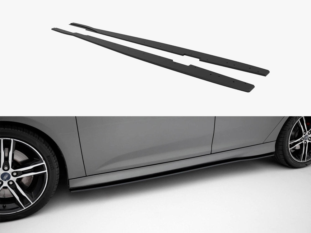Maxton Design Street PRO Side Skirts Diffusers Ford Focus ST Mk3 Facelift