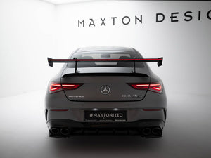 Carbon Spoiler With Upper Swan Mounting + LED Mercedes-Benz CLA Coupe C118 / C118 Facelift - Wayside Performance 