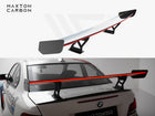 Carbon Spoiler With Internal Brackets Uprights V.2 + LED BMW 1 M E82 - Wayside Performance 