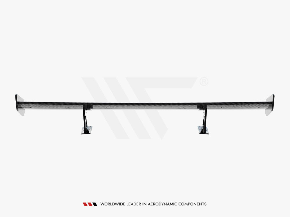Carbon Spoiler With Internal Brackets Uprights V.1 BMW 1 M E82 - Wayside Performance 