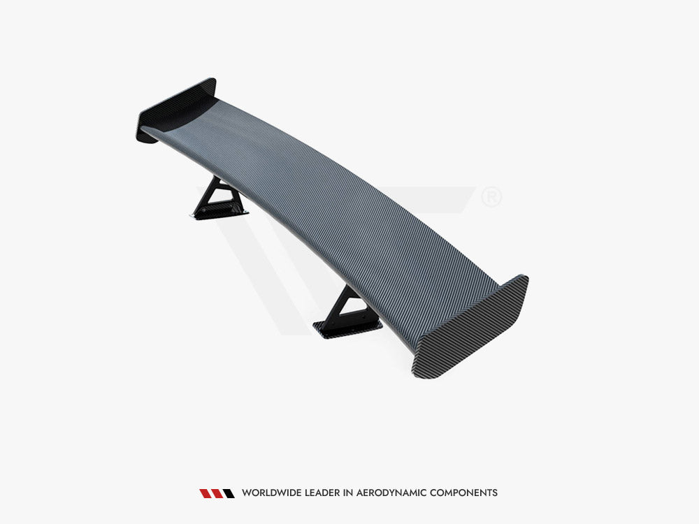 Carbon Spoiler With Internal Brackets Uprights V.1 + LED BMW 1 M E82 - Wayside Performance 