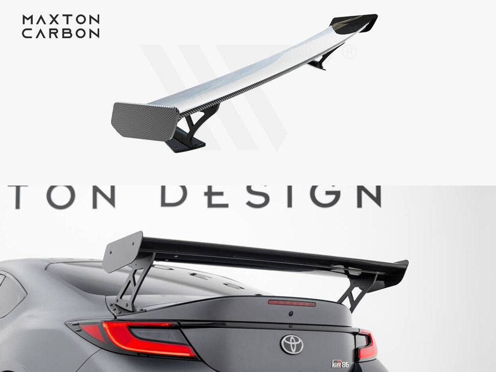 Carbon Spoiler With External Brackets Uprights Toyota GR86 - Wayside Performance 