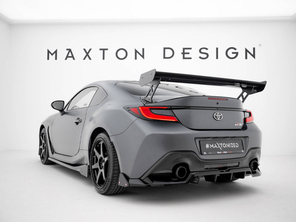 Carbon Spoiler With External Brackets Uprights Toyota GR86 - Wayside Performance 