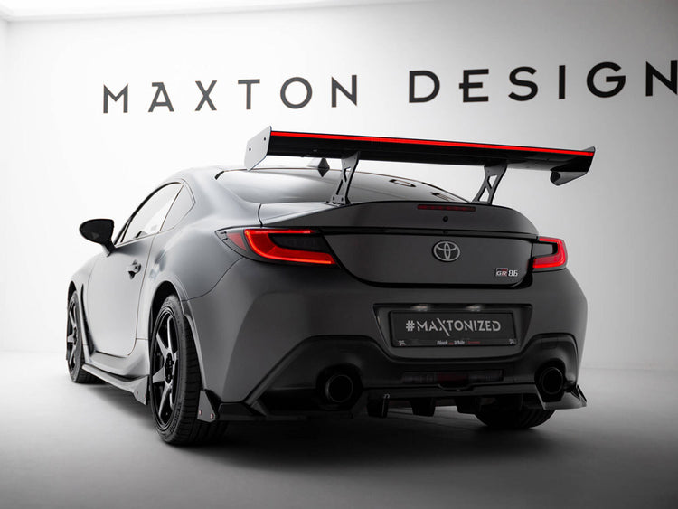 Carbon Spoiler With Internal Brackets Uprights + LED Toyota GR86 - Wayside Performance 